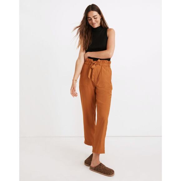 Madewell Ankle Pants in Warm Brown - Picture 2 of 8